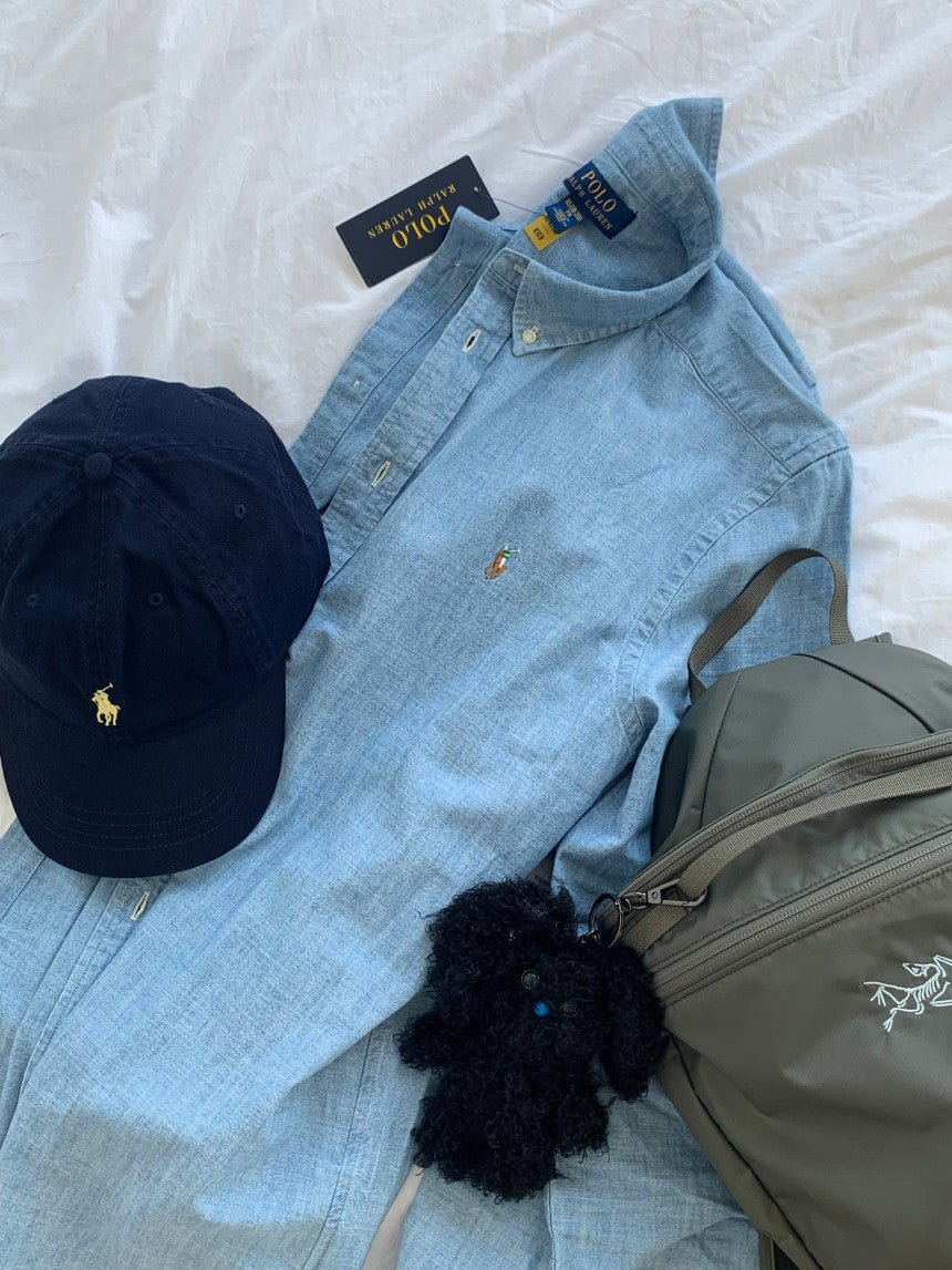 Big Boys Cotton Chambray Sport Shirt