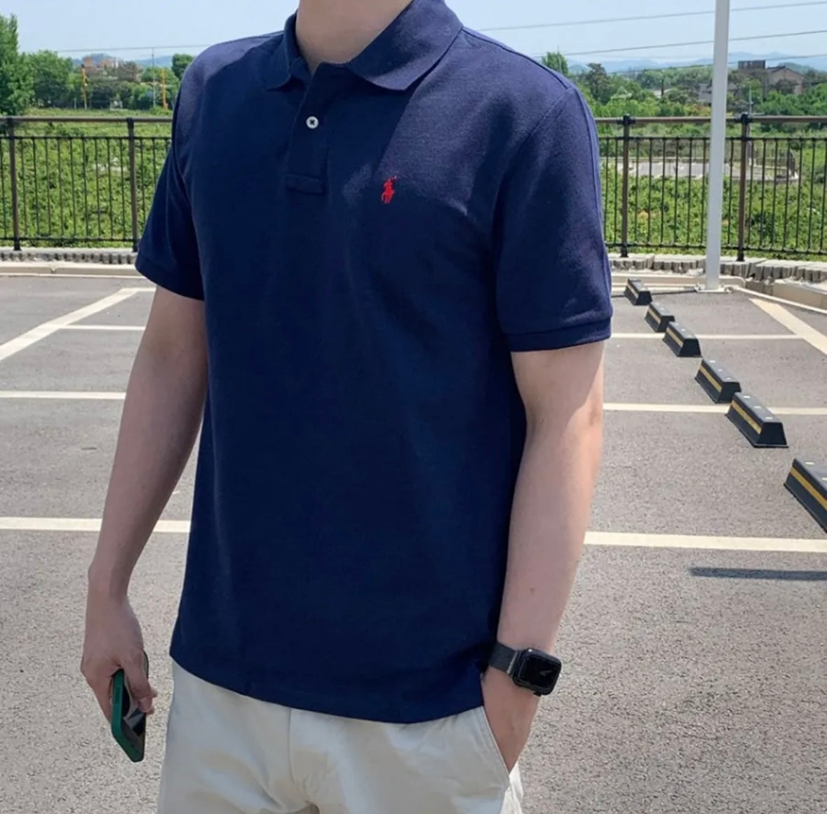 Big Boys Iconic Mesh Polo Shirt