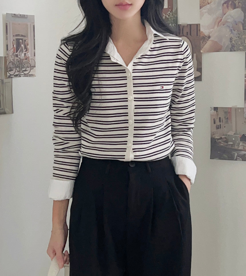 Tommy Lightweight Stripe Cardigan