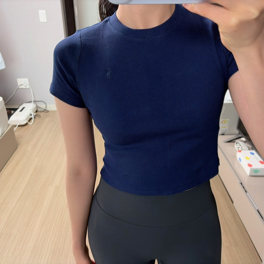 Girls Ribbed Boxy T-Shirt