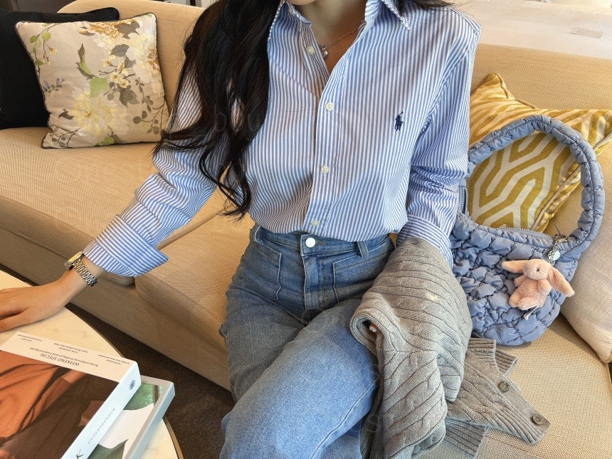 Big Boys Striped Cotton Poplin Shirt
