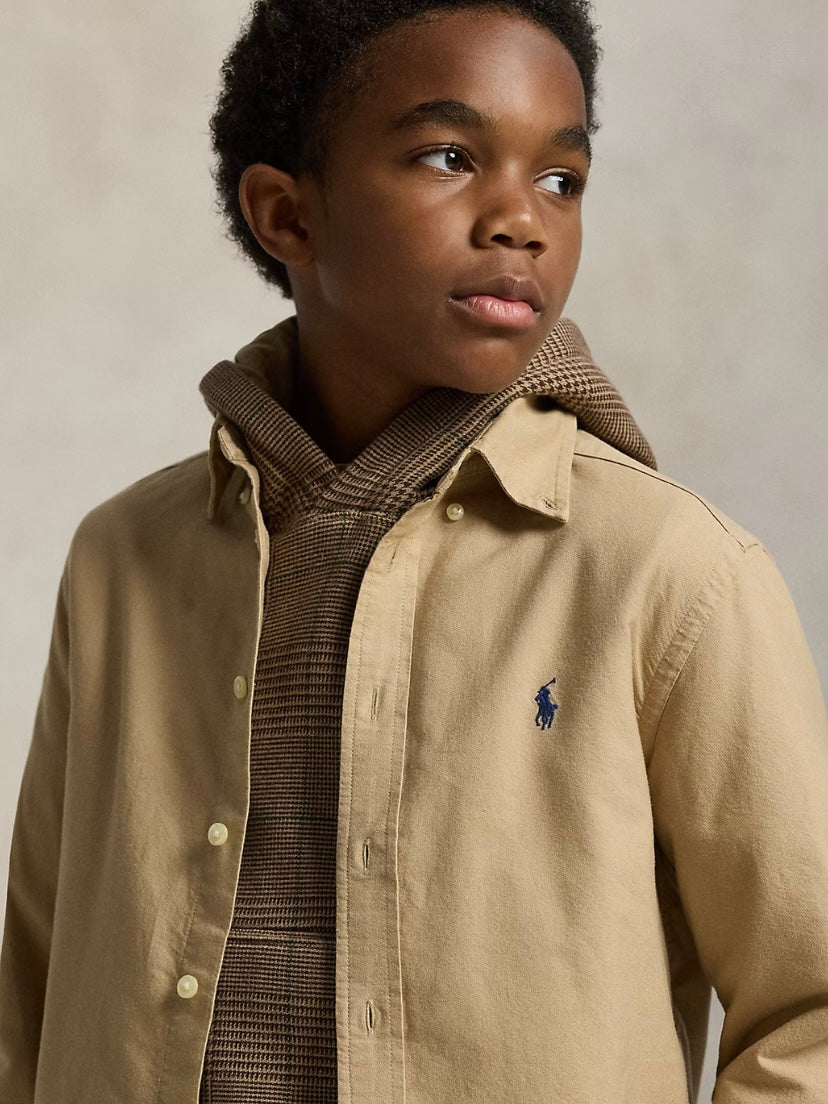 Big Boys Cotton Oxford Shirt
