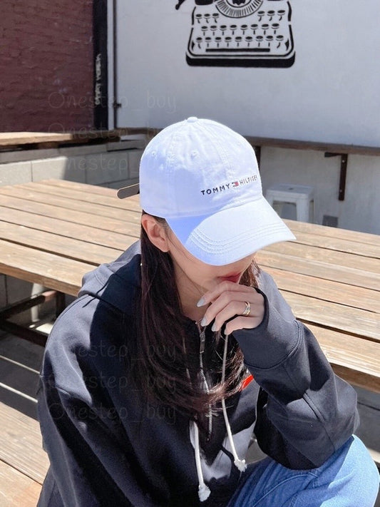 Embroidered Tommy Logo Baseball Cap