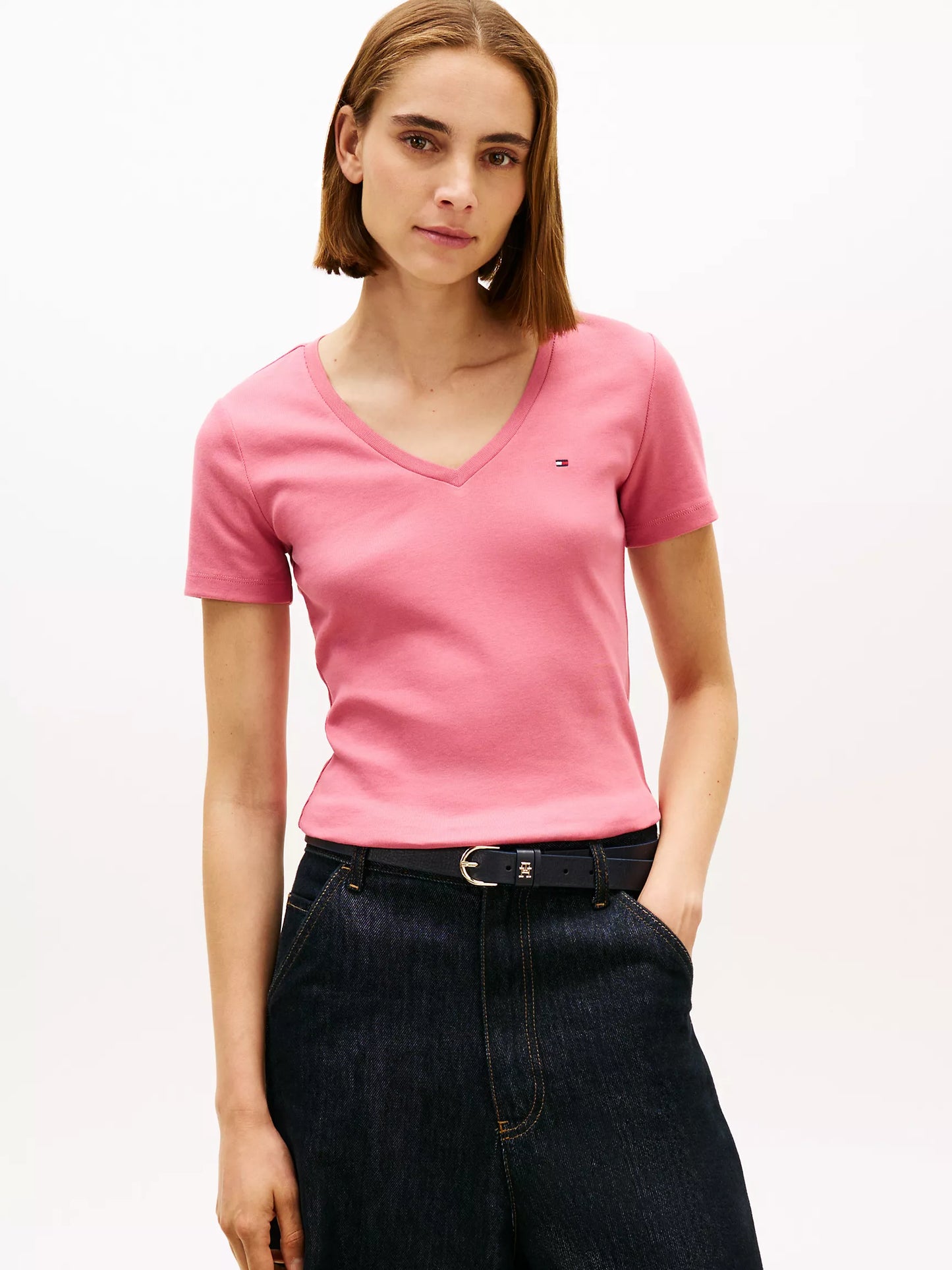 Women Vneck Tee