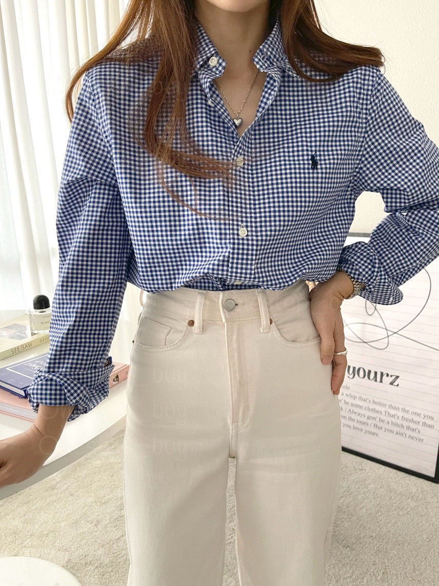 Big Boys Gingham Cotton Poplin Shirt