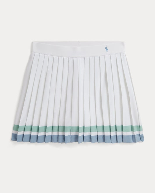 Girls Striped Pleated Pull-On Skort