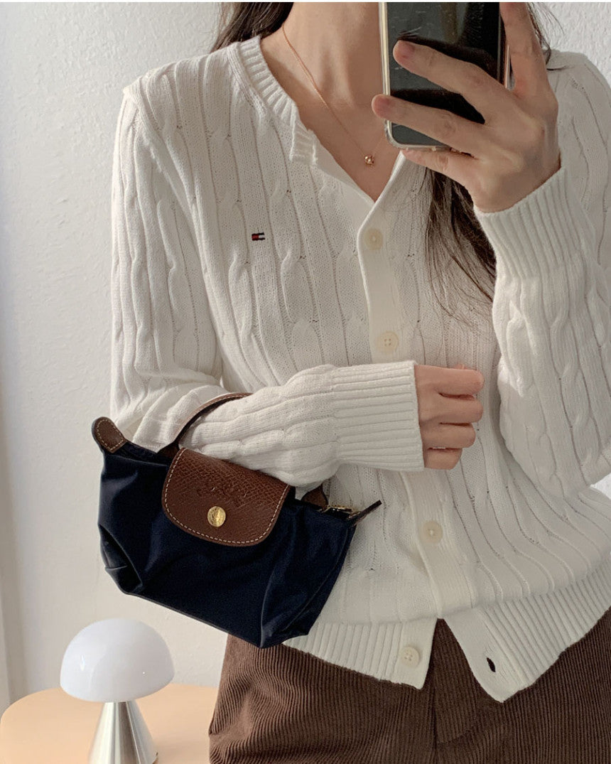 Women Cable Knit Cardigan
