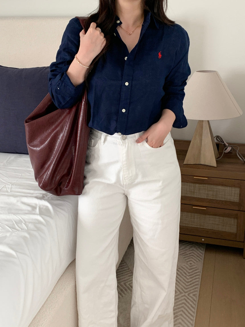 Big Boys Cotton Linen Shirt