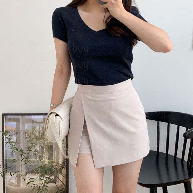 Women Vneck Tee
