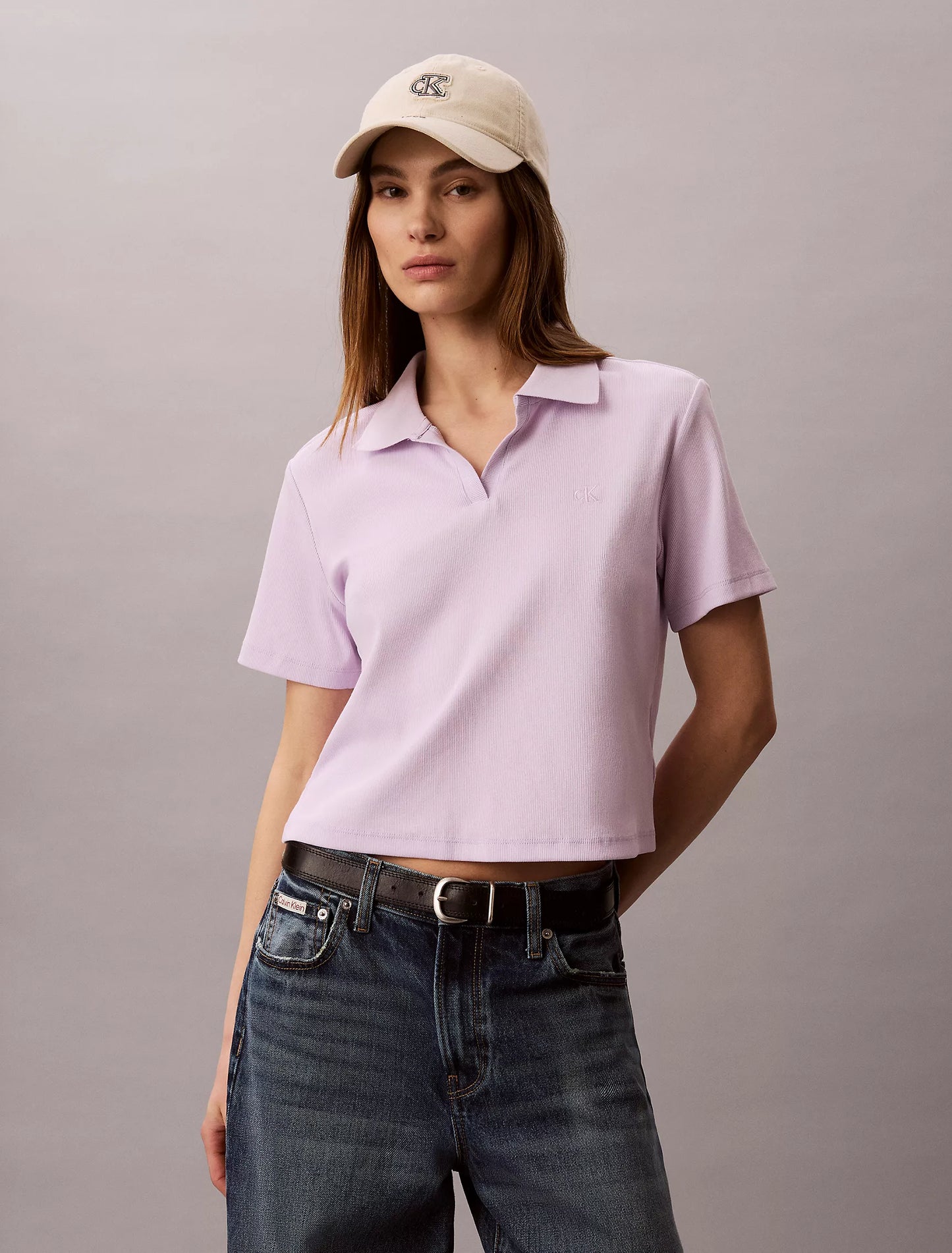 Women Cotton Contour Rib Polo