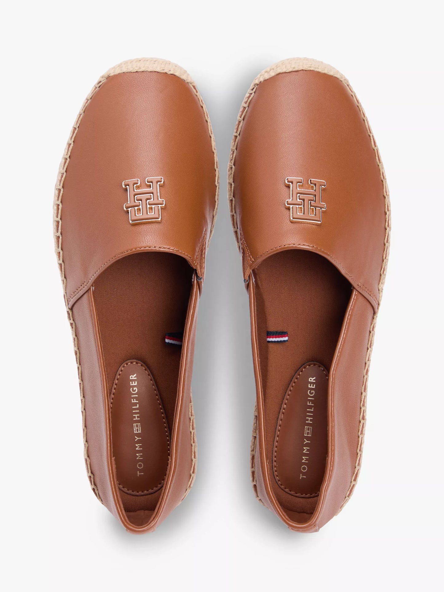 TH Monogram Leather Espadrille