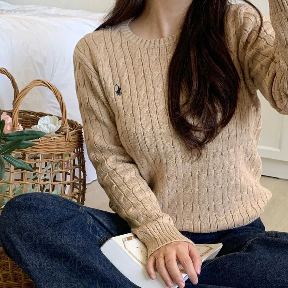 Big Boys Cable-Knit Cotton Sweater