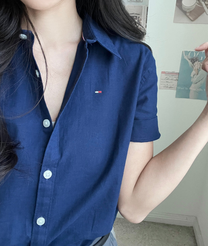 Kids' Linen-Cotton Blend Shirt