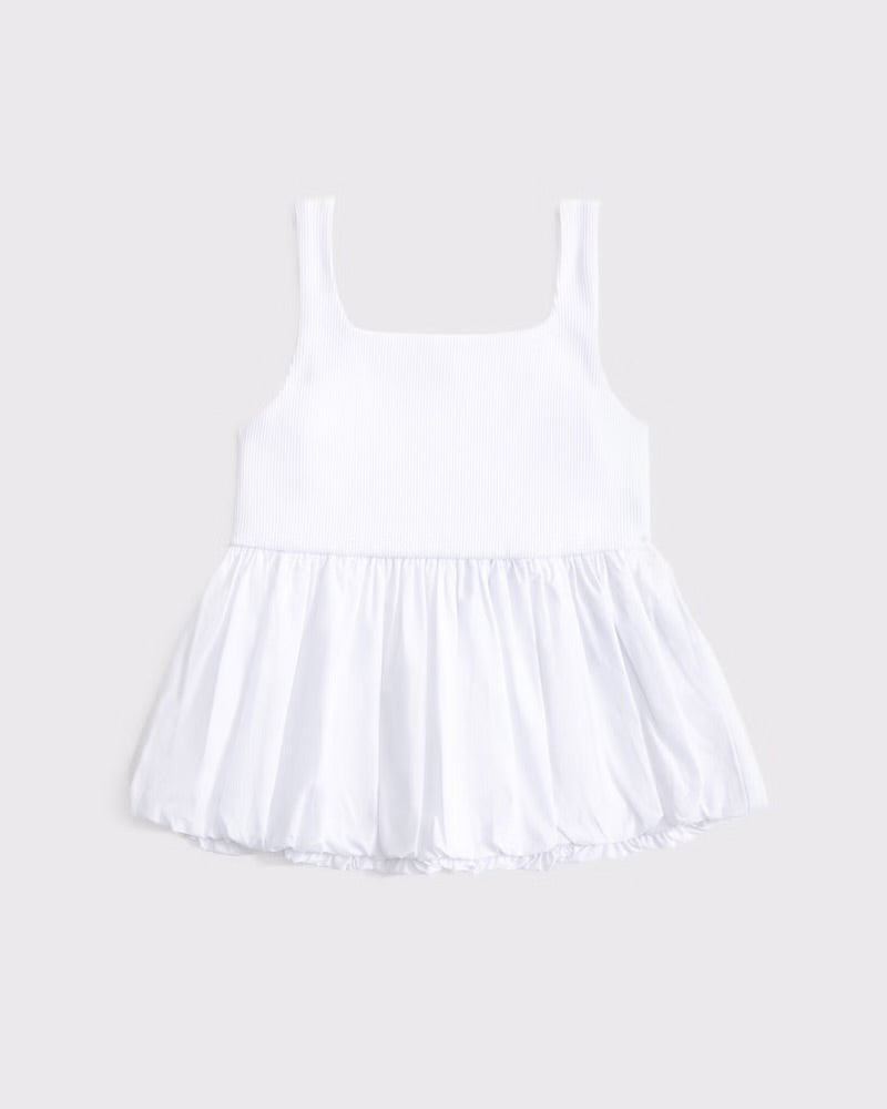 Girls Bubble Hem Tank