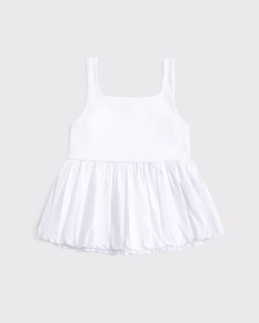 Girls Bubble Hem Tank