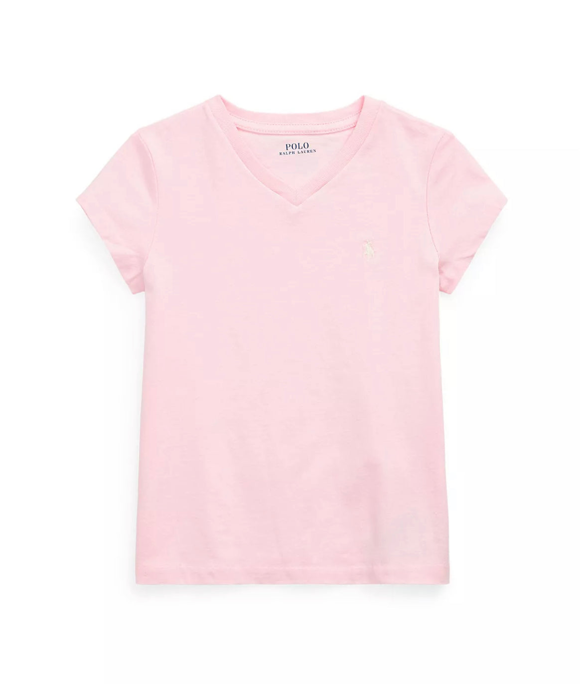 Girls Cotton Jersey Vneck Tee