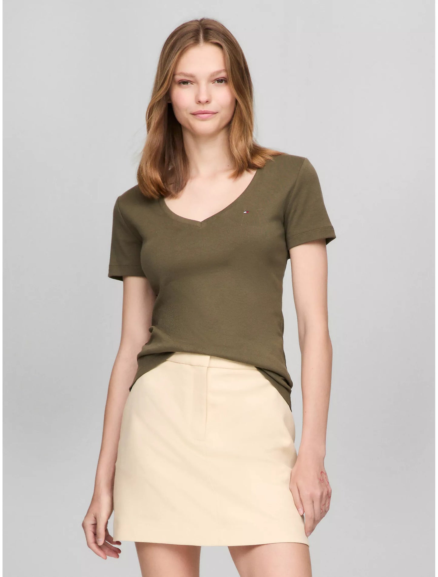 Women Vneck Tee