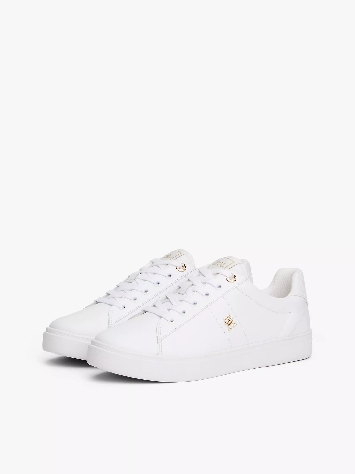 Women Monogram Heel Leather Court Sneaker