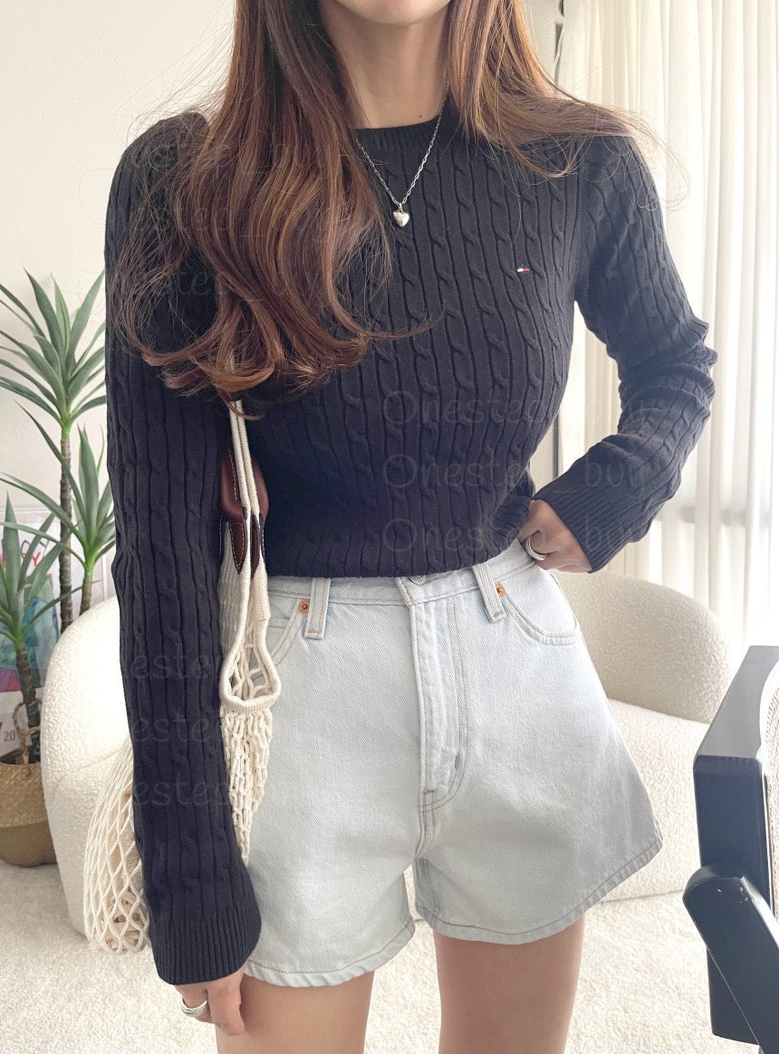 Women Cable Knit Sweater