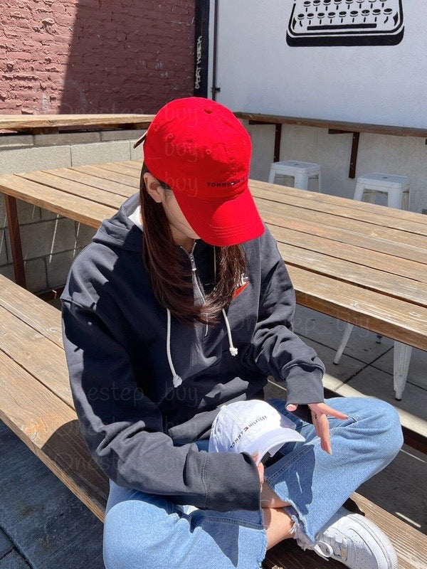 Embroidered Tommy Logo Baseball Cap