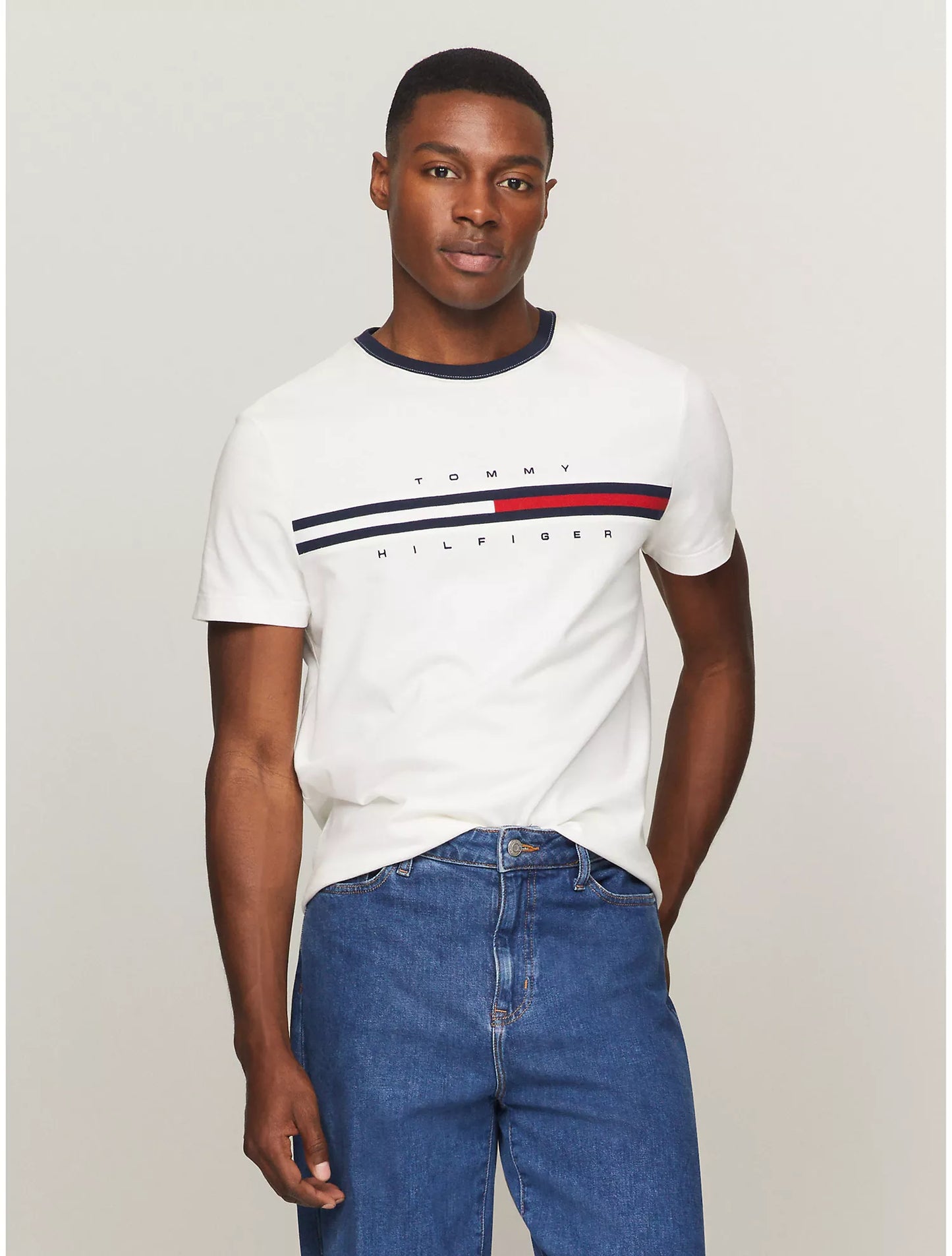 Men Classic Logo Ringer Tee