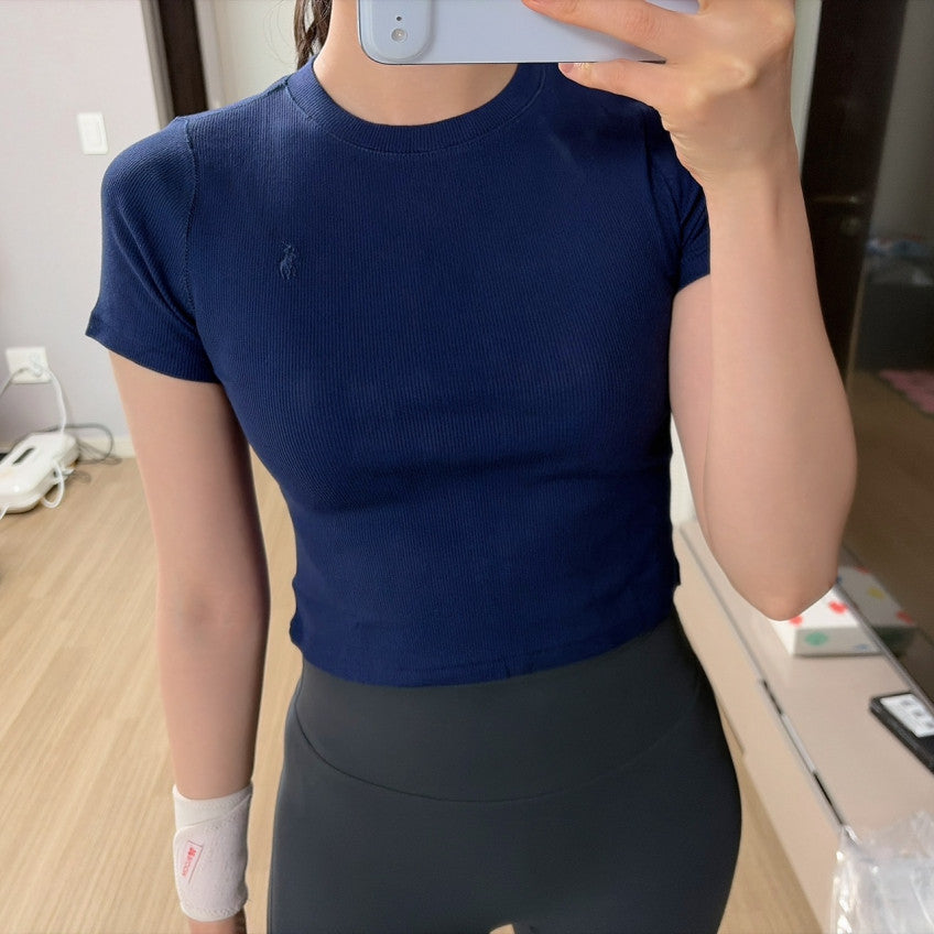 Girls Ribbed Boxy T-Shirt