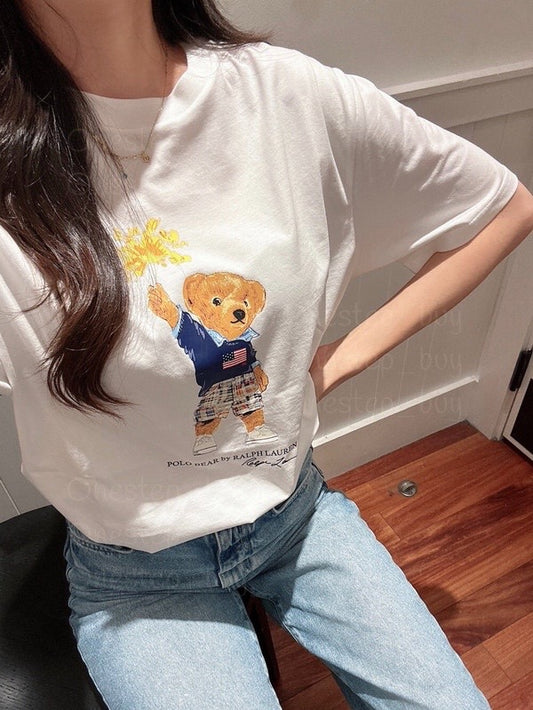Big Boys Polo Bear Cotton Jersey Tee