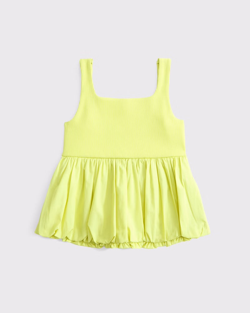 Girls Bubble Hem Tank