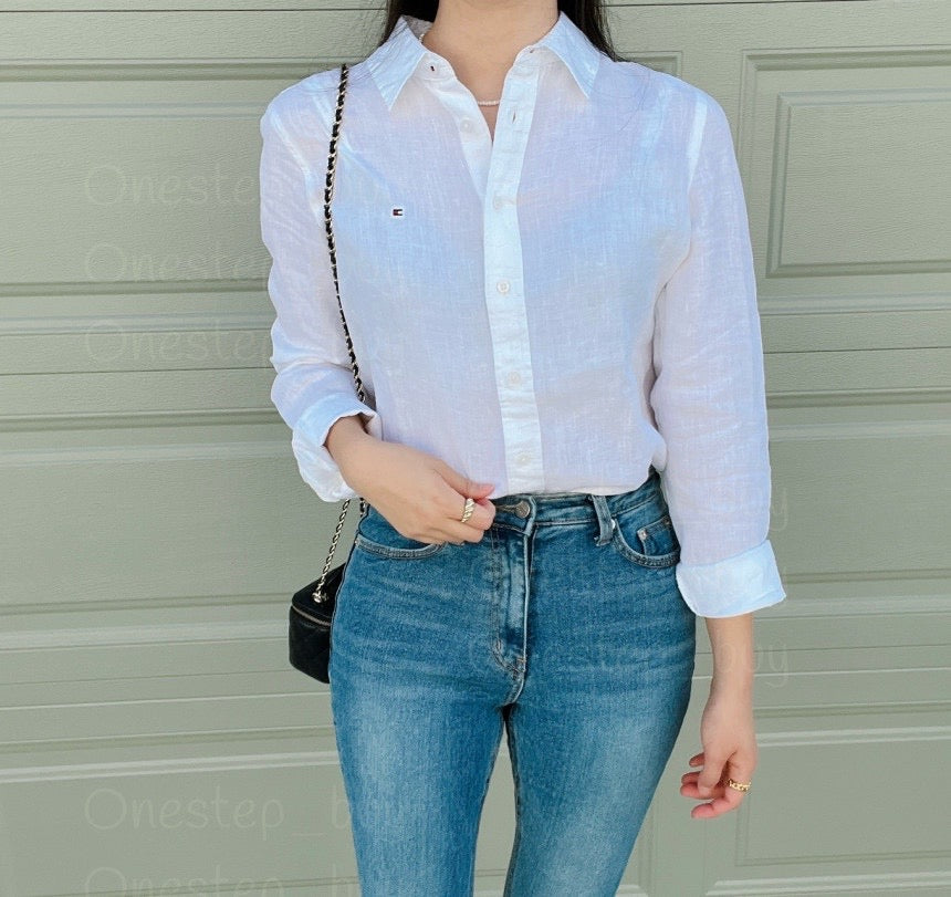 Tommy Linen-Blend Shirt