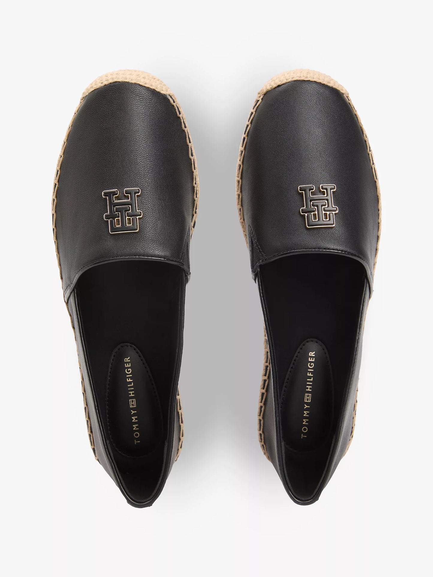 TH Monogram Leather Espadrille