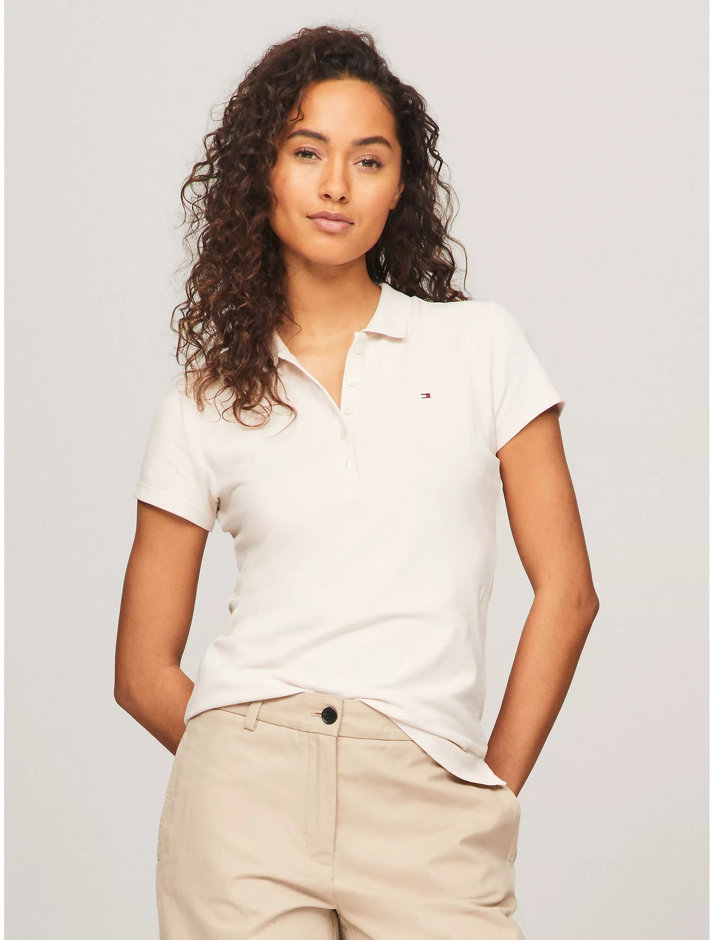 Women Stretch Cotton Polo